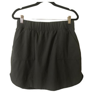 Apana Skort Womens Medium‎ Gray Green Tennis Golf Elastic Waist Activewear